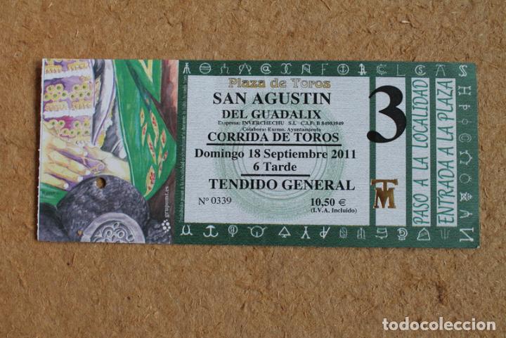 Tauromaquia: Entrada. Plaza de Toros San Agustin del Guadalix. 18 de septiembre de 2011. Corrida de toros.