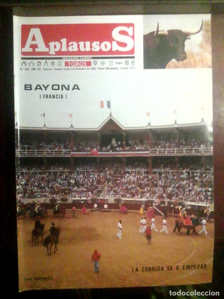 Tauromaquia: Revista Aplausos N.&ordm; 688, 3 de diciembre 1990 - Bayona, Francia