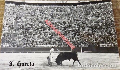 Tauromaquia: MONUMENTAL DE MEXICO, ANTIGUA FOTOGRAFIA DE JOSELITO HUERTA, 14X9 CMS