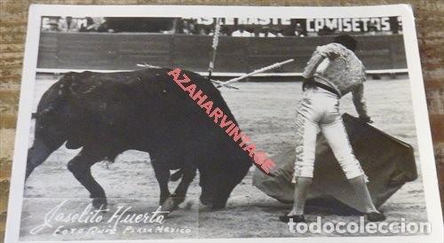 Tauromaquia: MONUMENTAL DE MEXICO, ANTIGUA FOTOGRAFIA DE JOSELITO HUERTA, 14X9 CMS