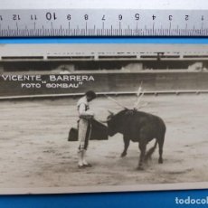 Tauromaquia: VICENTE BARRERA - POSTAL ORIGINAL FOTOGRAFICA - AÑOS 1920-30. Lote 128043251