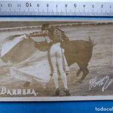 Tauromaquia: VICENTE BARRERA - POSTAL ORIGINAL FOTOGRAFICA - AÑOS 1920-30. Lote 128043735