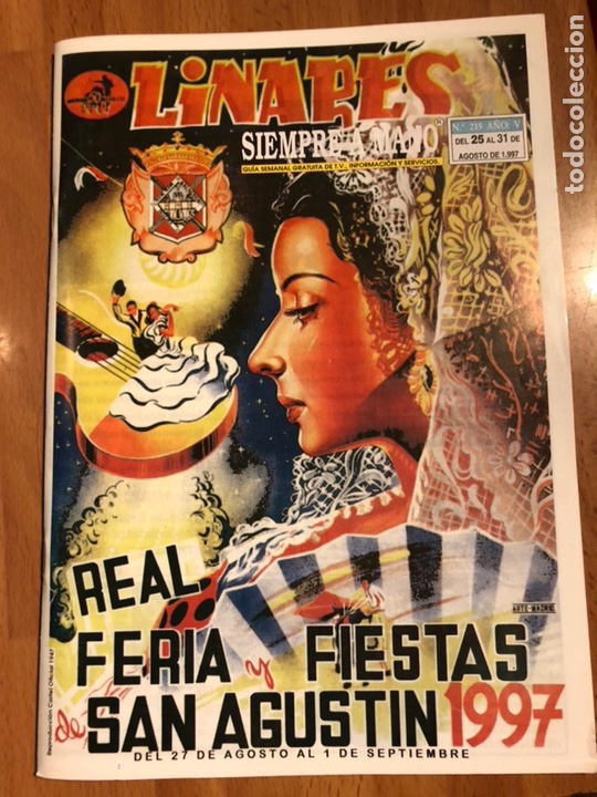Tauromaquia: Revista siempre a mano linares feria y fiestas San Agust&iacute;n 1997.torero Manolete