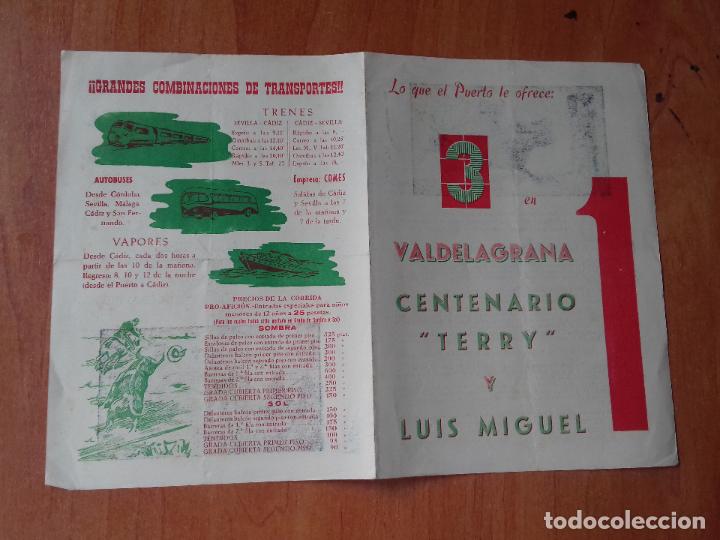 Tauromaquia: CARTEL. VALDELAGRANA. LUIS MIGUEL Y ORDO&Ntilde;EZ. MONDE&Ntilde;O.