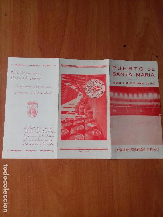 Tauromaquia: CARTEL. PUERTO DE SANTA MARIA. 1-SEPTIEMBRE-1960.  LUIS MIGUEL MOMINGUIN. DIEGO PUERTA. PACO CAMINO.