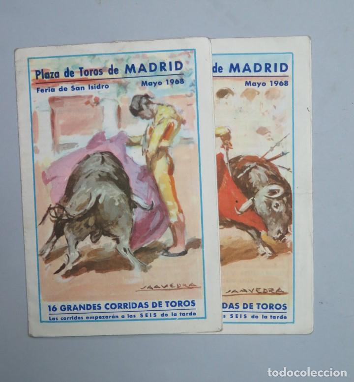 Tauromaquia: 2 PROGRAMAS DE TOROS. FERIA SAN ISIDRO. 1968 - Foto 1