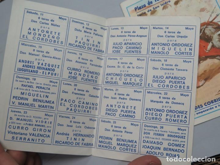 Tauromaquia: 2 PROGRAMAS DE TOROS. FERIA SAN ISIDRO. 1968 - Foto 2