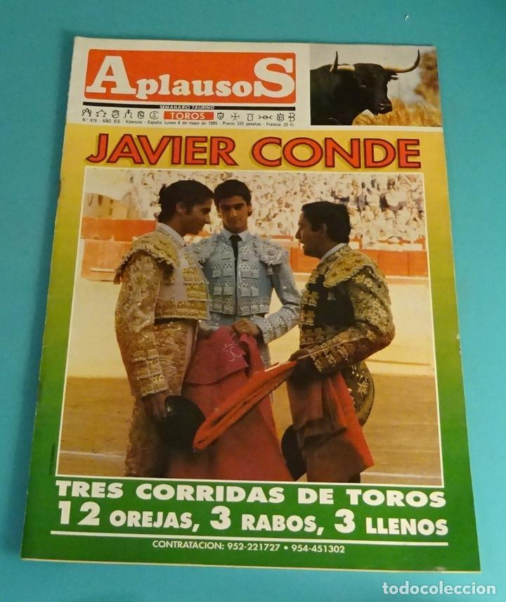 Bullfighting: APLAUSOS. N&ordm; 919. MAYO 1995. JAVIER CONDE. SEMANARIO TAURINO