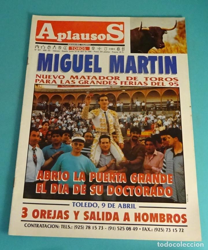 Bullfighting: APLAUSOS. N&ordm; 917. ABRIL 1995. MIGUEL MART&Iacute;N. SEMANARIO TAURINO