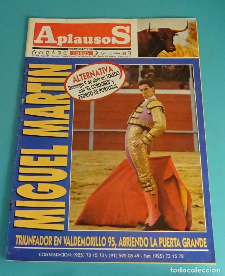 Bullfighting: APLAUSOS. N&ordm; 909. FEBRERO 1995. MIGUEL MART&Iacute;N. SEMANARIO TAURINO