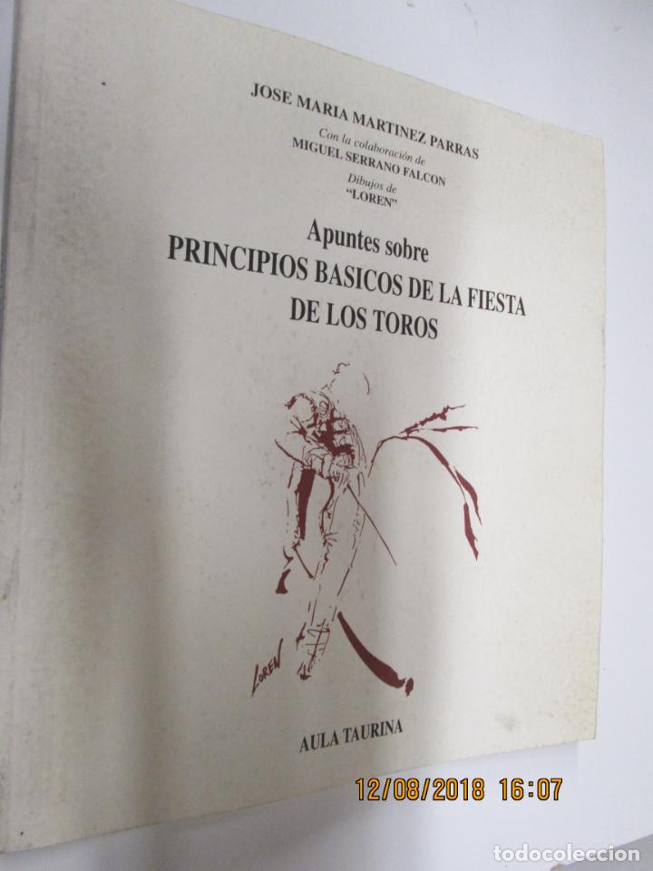 Tauromachie: APUNTES SOBRE PRINCIPIOS B&Aacute;SICOS DE LA FIESTA DE LOS TOROS- JOS&Eacute; M&ordf; MARTINEZ PARRAS - DIBUJOS LOREN