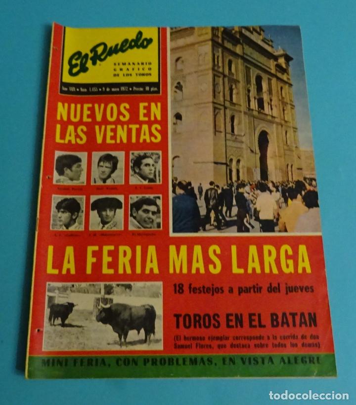Tauromaquia: REVISTA EL RUEDO N&ordm; 1455 MAYO 1972. NUEVOS EN LAS VENTAS