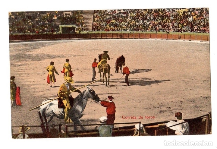 Stierkampf: TARJETA POSTAL CORRIDA DE TOROS. SERIE LEON. N&ordm; 34