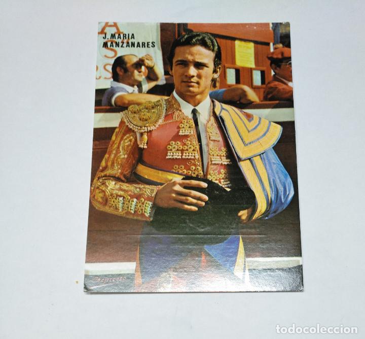Stierkampf: FOTO POSTAL FERIA DE TOROS LOGRO&Ntilde;O 1988. FIESTAS DE SAN MATEO. MANZANARES FOTO CHAPESTO. TDKP14
