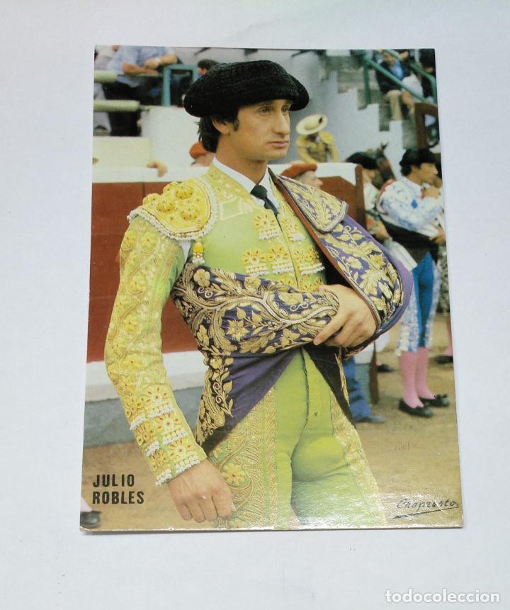 Bullfighting: FOTO POSTAL FERIA DE TOROS LOGRO&Ntilde;O 1988. FIESTAS DE SAN MATEO. JULIO ROBLES FOTO CHAPESTO. TDKP14