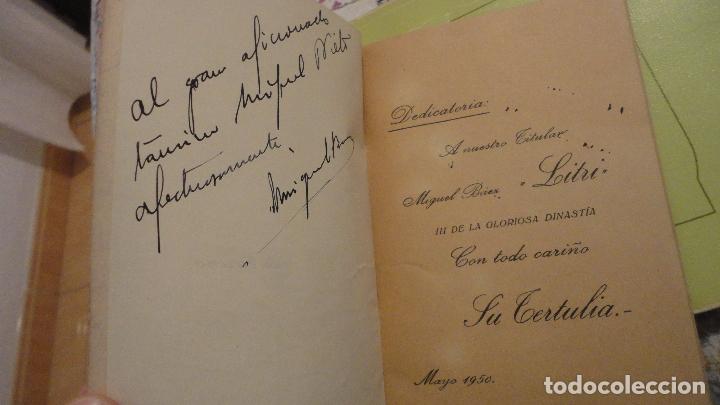 Tauromaquia: MIGUEL BAEZ ESPUNY. LITRI EN MADRID. PRESENTACION EN LAS VENTAS 1950. DEDICADO Y FIRMADO