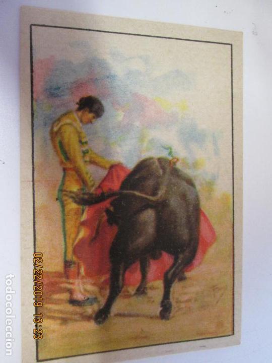 Tauromaquia: CROMO ANTIGUO PUBLICIDAD CEREGUMIL -  TOROS N&ordm; 2 - LA VERONICA - MANOLETE.