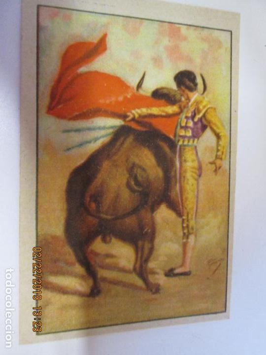 Tauromaquia: CROMO ANTIGUO PUBLICIDAD CEREGUMIL -  TOROS N&ordm; 7 - EL MULETAZO POR ALTO - MANOLETE.