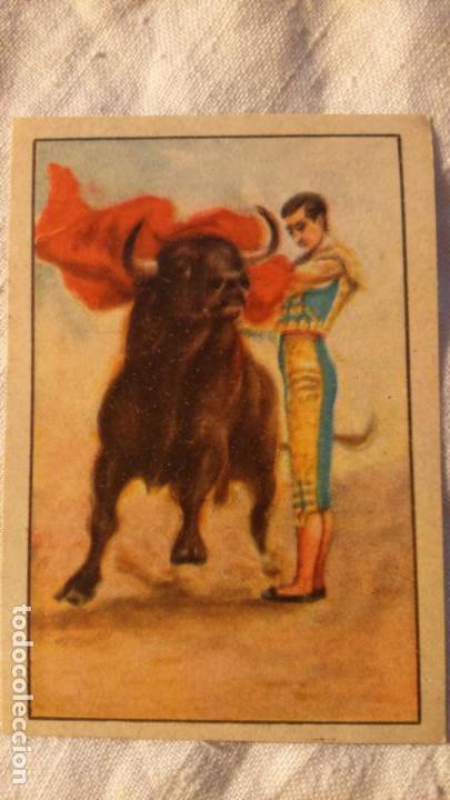 Tauromaquia: CROMO ANTIGUO PUBLICIDAD CEREGUMIL -  TOROS N&ordm; 4 - FAENA DE MULETA - MANOLETE.