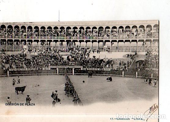 Tauromachia: COLECCION LIDIA. DIVIDSION DE PLAZA. N&ordm; 17. TARJETA POSTAL.