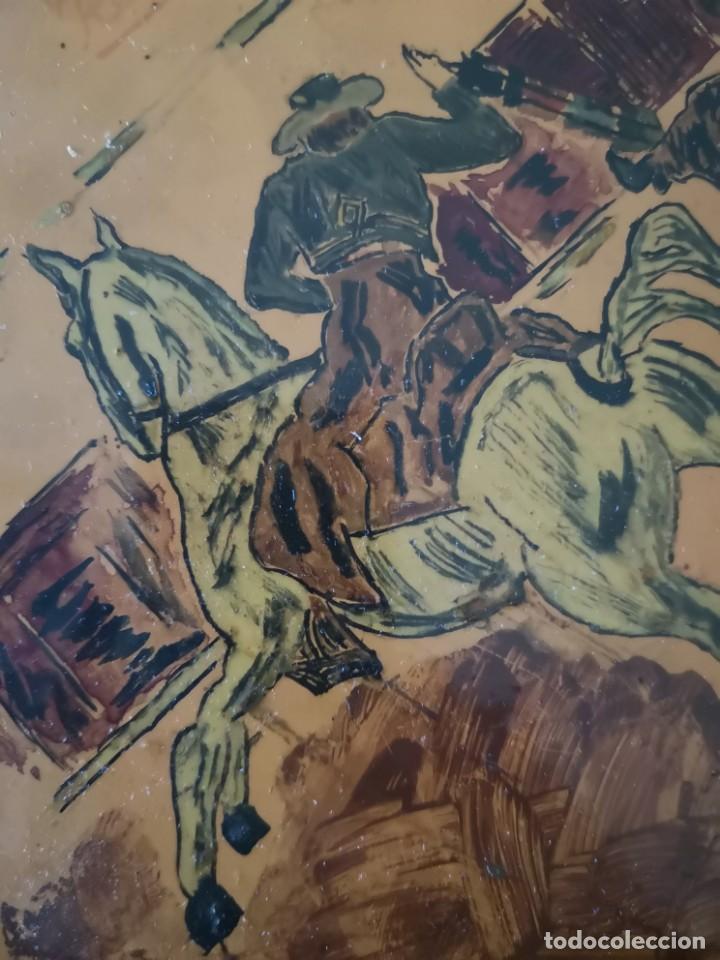 Tauromaquia: Azulejo escena taurina firma J Diaz 1965 - Foto 3 - 158537126