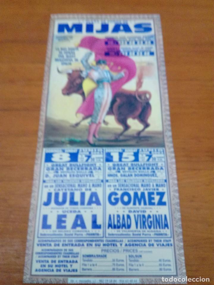 Tauromaquia: CARTEL DE TOROS. MIJAS. JUNIO 2003. GRAN BECERRADA. - Foto 1
