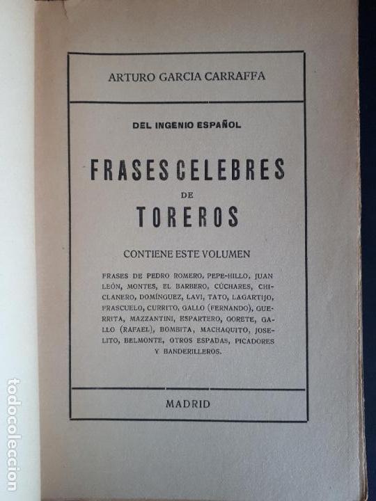 del ingenio español. frases célebres de toreros - Compra venta en  todocoleccion