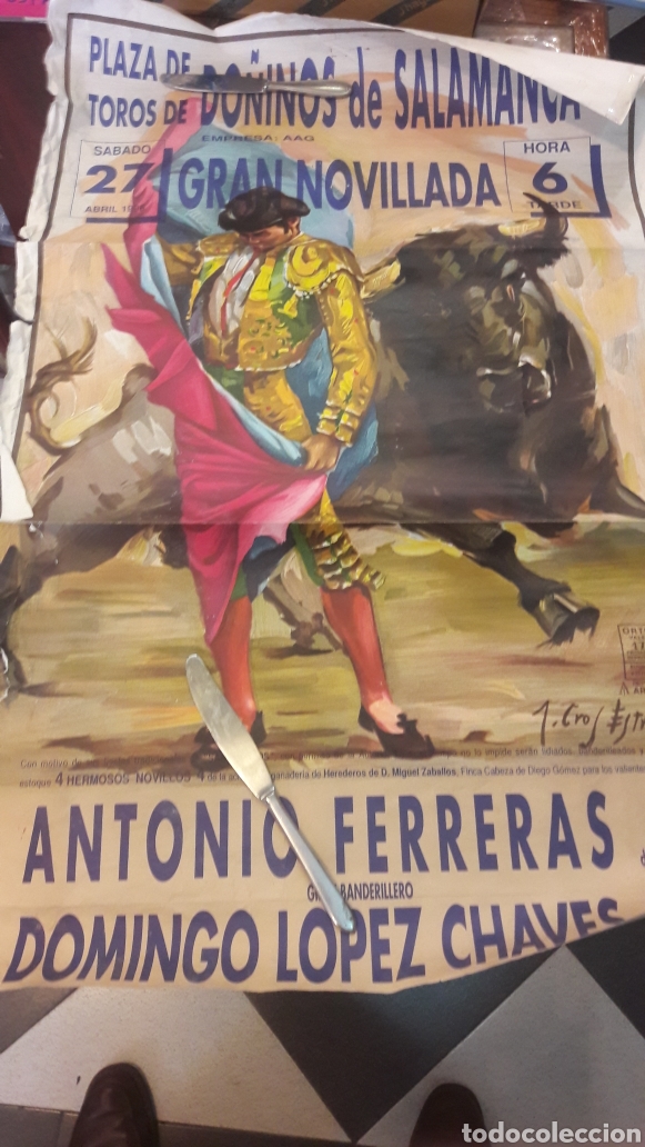 Tauromaquia: Salamanca Do&ntilde;in9s Antonio Ferreras .Domingo L&oacute;pez Chaves 1972