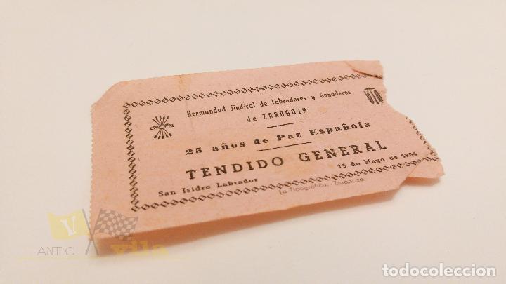 Tauromaquia: Entrada Plaza de Toros - Hermandad sindical de labradores y ganaderos de Zaragoza - 1964 - FALANGE