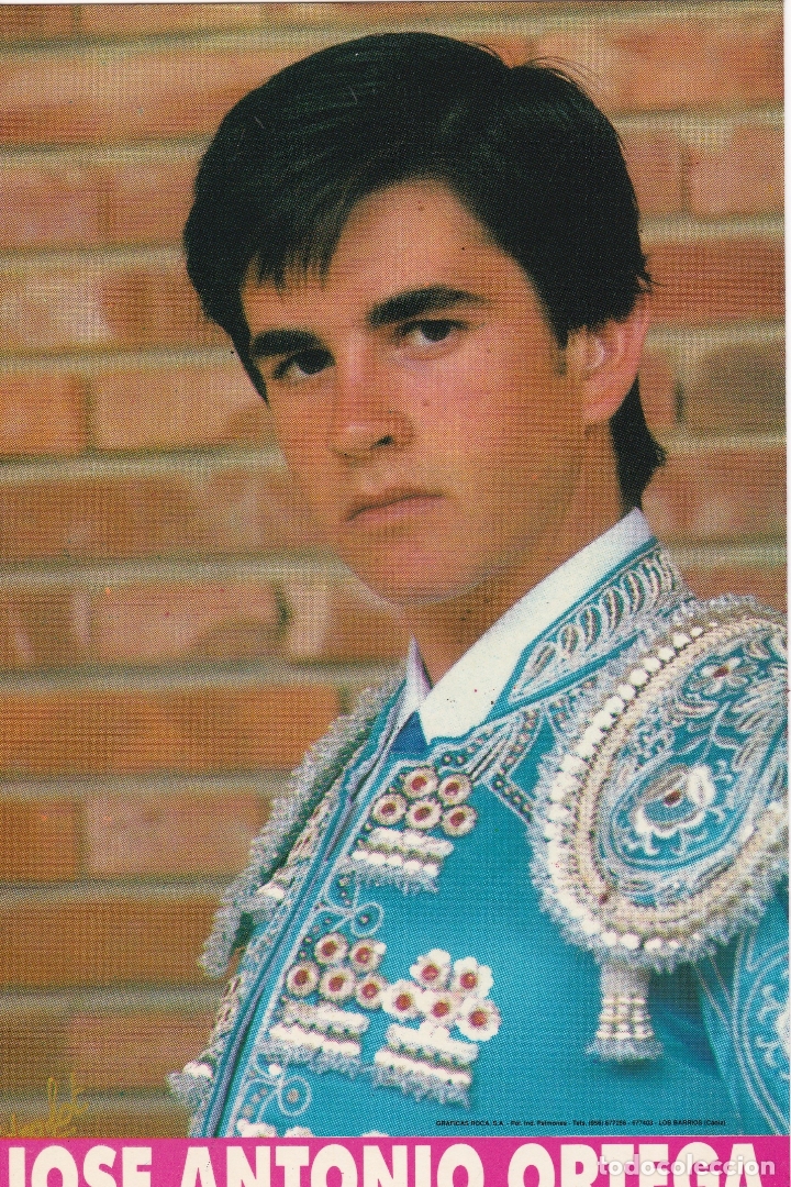 Tauromaquia: Fotos publicitarias de toreros. Jose Antonio Ortega 24 x 16 cm