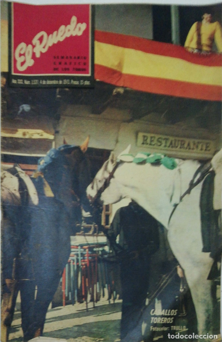 Tauromaquia: REVISTA.EL RUEDO. A&Ntilde;O XXX. N&ordm;1537.1973. SORTEO DE GANADERIAS CADA SEMANA . LEER.