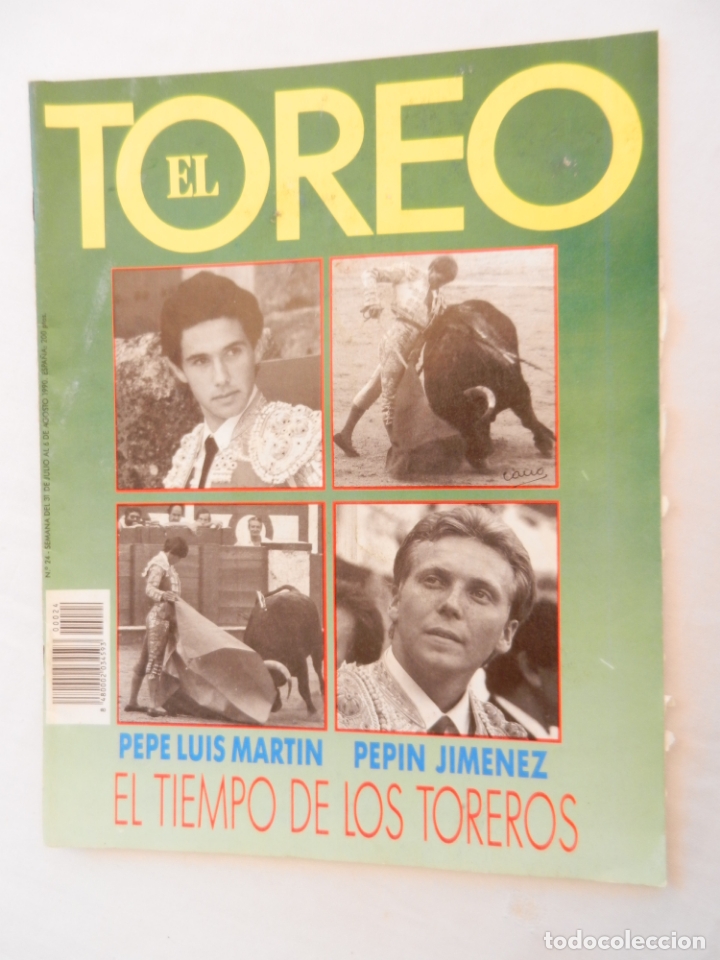 Tauromachie: EL TOREO REVISTA N&ordm; 24  PEPE LUIS MARTIN Y PEPIN JIMENEZ EL TIEMPO DE LOS TOREROS 08-1990