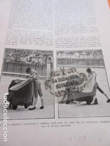 Tauromaquia: ARTICULO A&Ntilde;O 1929 - REVERTITO PERETE CHICUELO GITANILLO DE TRIANA MARTIN AGUERO JOAQUIN RODRIGUEZ CA