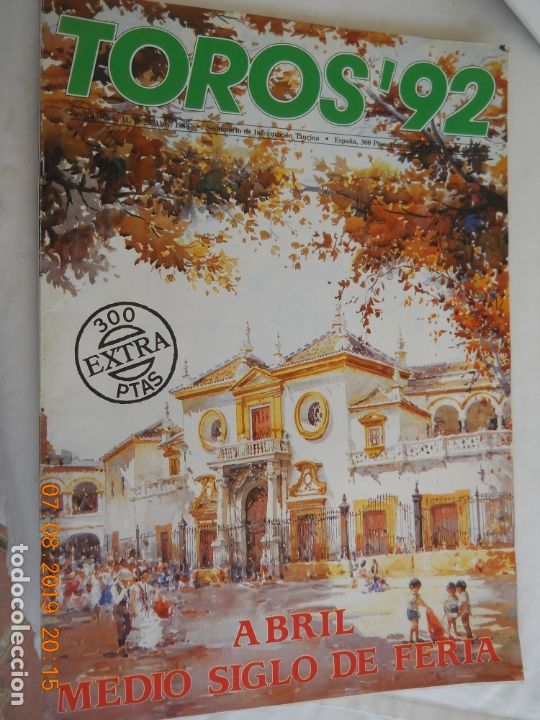 Tauromachie: TOROS&acute;92 REVISTA DE TAUROMAQUIA N&ordm; 11 EXTRA -  ABRIL MEDIO SIGLO DE FERIA.