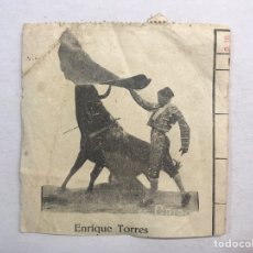 Tauromaquia: TAUROMAQUIA. ENTRADA TOROS ?? ENRIQUE TORRES. FOTO CAIRO?? (H.1930?)