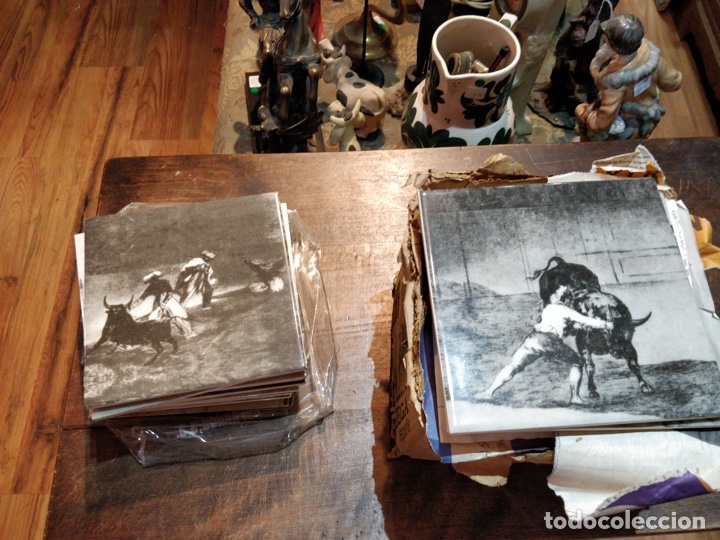 Tauromaquia: Colecci&oacute;n de azulejos cer&aacute;mica EUROS - LA TAUROMAQUIA de Francisco de Goya - incompleta