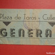 Tauromaquia: ENTRADA DE TOROS - CULLERA VALENCIA - GENERAL - AÑOS 50'S 60'S