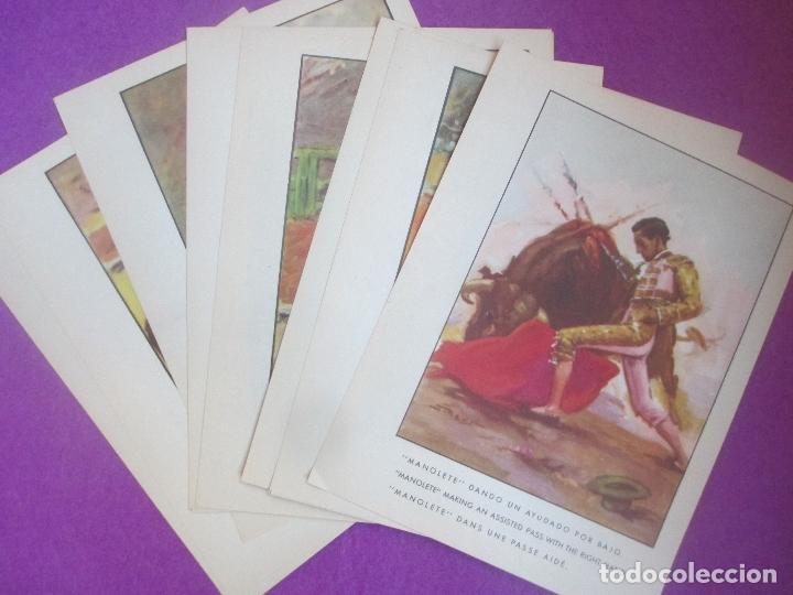 Tauromaquia: LOTE DE 9 CARTELITOS, TOROS, MANOLETE, ANTIGUOS, MIDEN APROX. 15,5 X 20 CM