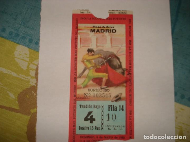 Tauromaquia: ENTRADA TOROS MADRID 1955 - Foto 1