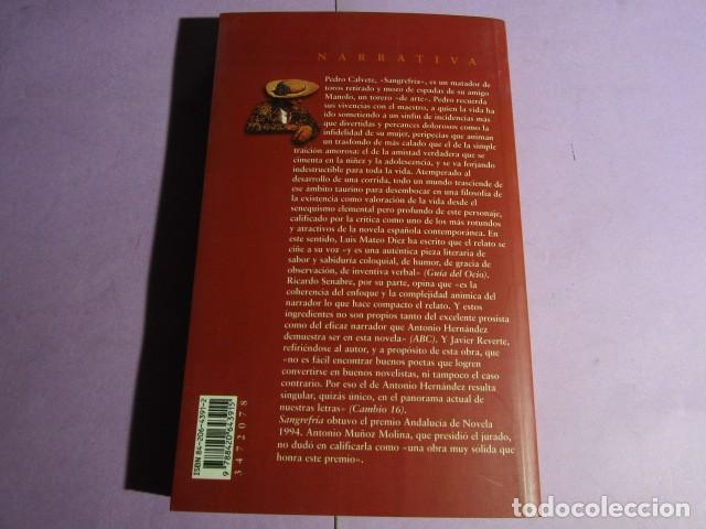 Tauromaquia: SANGREFR&Iacute;A; HERNANDEZ, Antonio - Novela - Foto 6