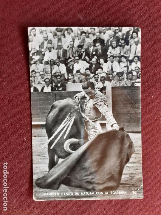 Tauromaquia: Postal de Manolete