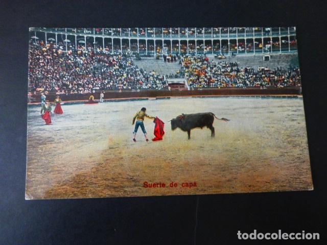 Tauromaquia: SUERTE DE CAPA CORRIDA DE TOROS POSTAL TAURINA - Foto 1