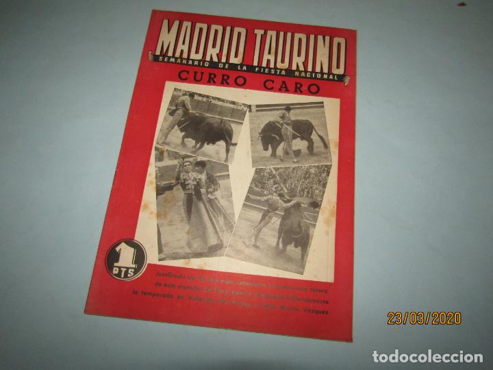Tauromaquia: Semanario Fiesta Nacional N&ordm; 482 MADRID TAURINO con CURRO CARO y LUCIO QUEVEDO A&ntilde;o 1945-46