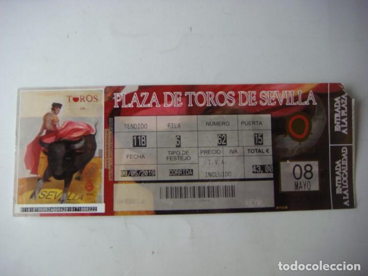 Tauromaquia: ENTRADA DE TOROS DE LA PLAZA DE TOROS DE SEVILLA 8 DE MAYO 2019,CAJ-N&ordm;-29