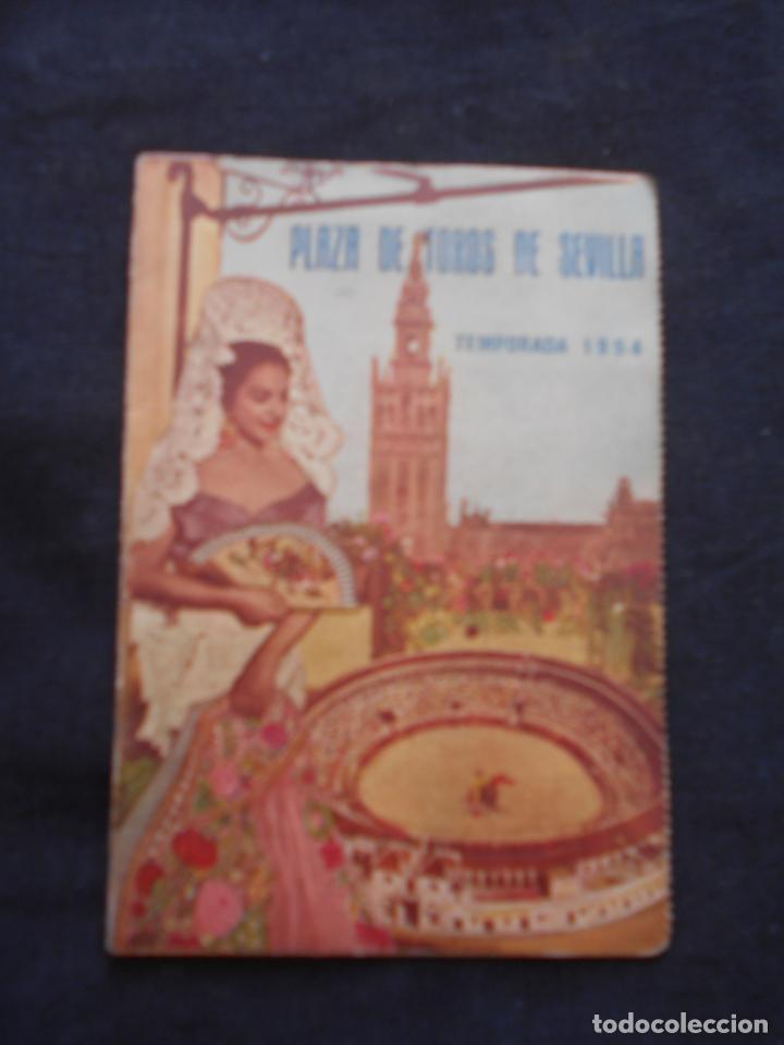 Tauromaquia: CARNET PLAZA DE TOROS DE SEVILLA TEMPORADA 1954 - LOLA FLORES