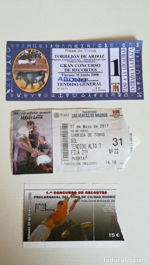Tauromaquia: 3 ENTRADAS TOROS Y RECORTES LAS VENTAS TORREJ&Oacute;N Y CIUDAD RODRIGO