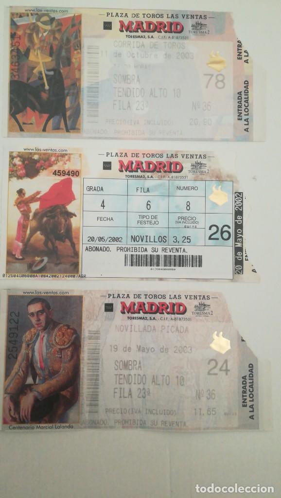 Tauromaquia: 3 ENTRADAS TOROS LAS VENTAS 2002 Y 2003 - Foto 1