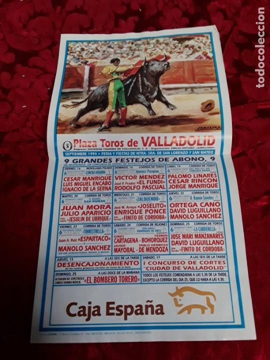 Tauromaquia: Cartel de corrida de toros Valladolid joselito Ortega cano etc 1994