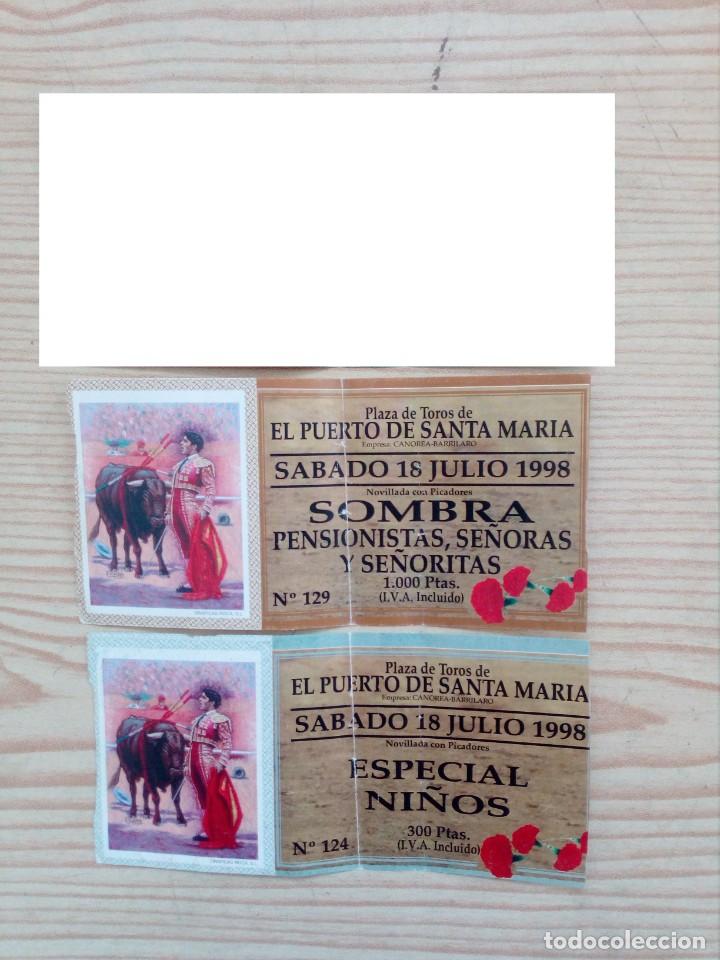 Tauromachia: 2 Entradas Toros El Puerto De Santa Maria 1998