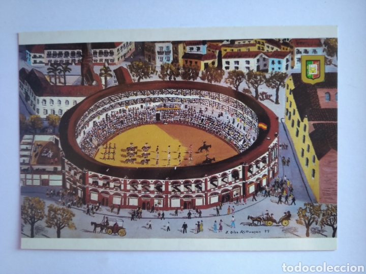Tauromachia: Postal 135 M&aacute;laga costa del sol la malagueta dominguez plaza toros